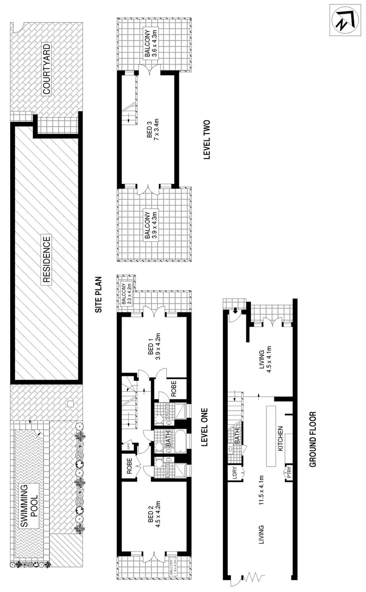 Floorplan of Homely house listing, 2A and 2B Kent Street, Newtown NSW 2042