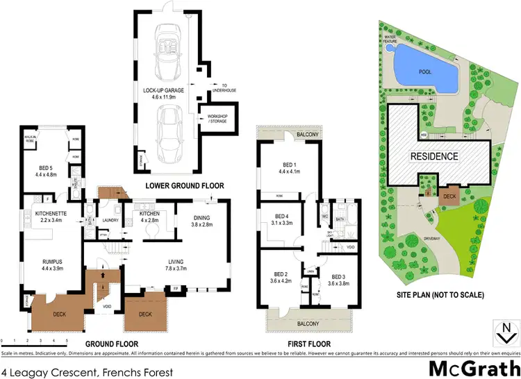 Floorplan of Homely house listing, 4 Leagay Crescent, Frenchs Forest NSW 2086
