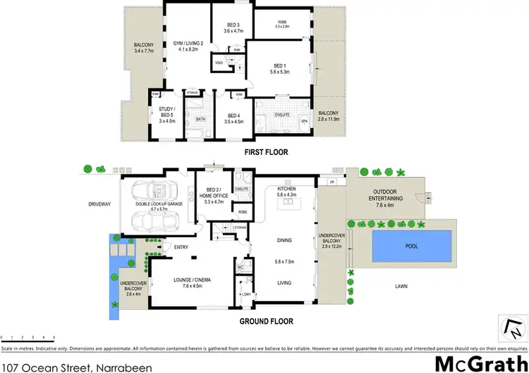 Floorplan of Homely house listing, 107 Ocean Street, Narrabeen NSW 2101