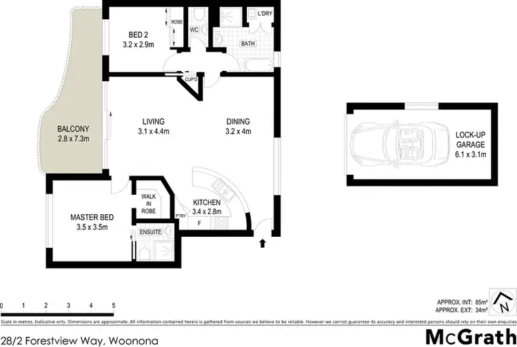 Floorplan of Homely apartment listing, 28/2 Forestview Way, Woonona NSW 2517
