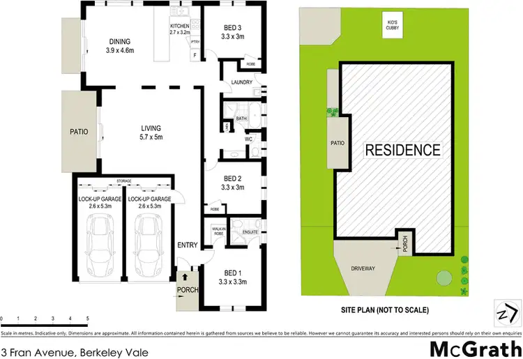 Floorplan of Homely house listing, 3 Fran Avenue, Berkeley Vale NSW 2261