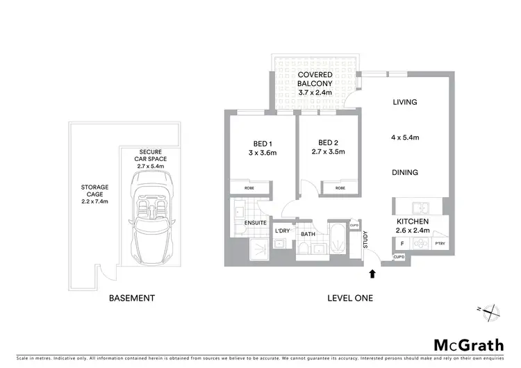 Floorplan of Homely apartment listing, 102/4 Mackinder Street, Campsie NSW 2194