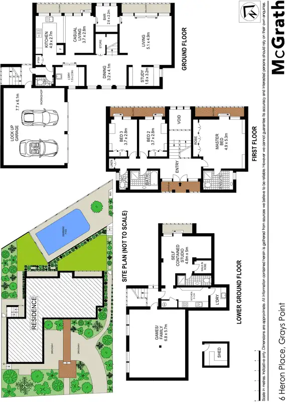 Floorplan of Homely house listing, 6 Heron Place, Grays Point NSW 2232