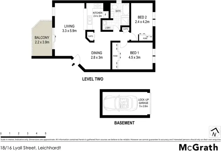 Floorplan of Homely apartment listing, 18/16 Lyall Street, Leichhardt NSW 2040