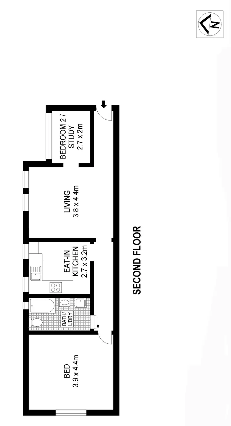 Floorplan of Homely apartment listing, 7/86 Belmore Road, Randwick NSW 2031