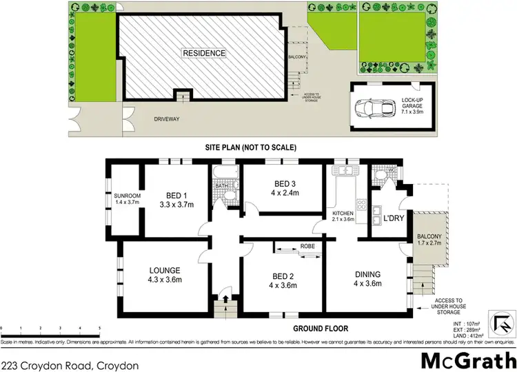 Floorplan of Homely house listing, 223 Croydon Road, Croydon NSW 2132
