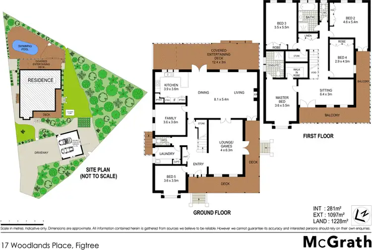 Floorplan of Homely house listing, 17 Woodlands Place, Figtree NSW 2525