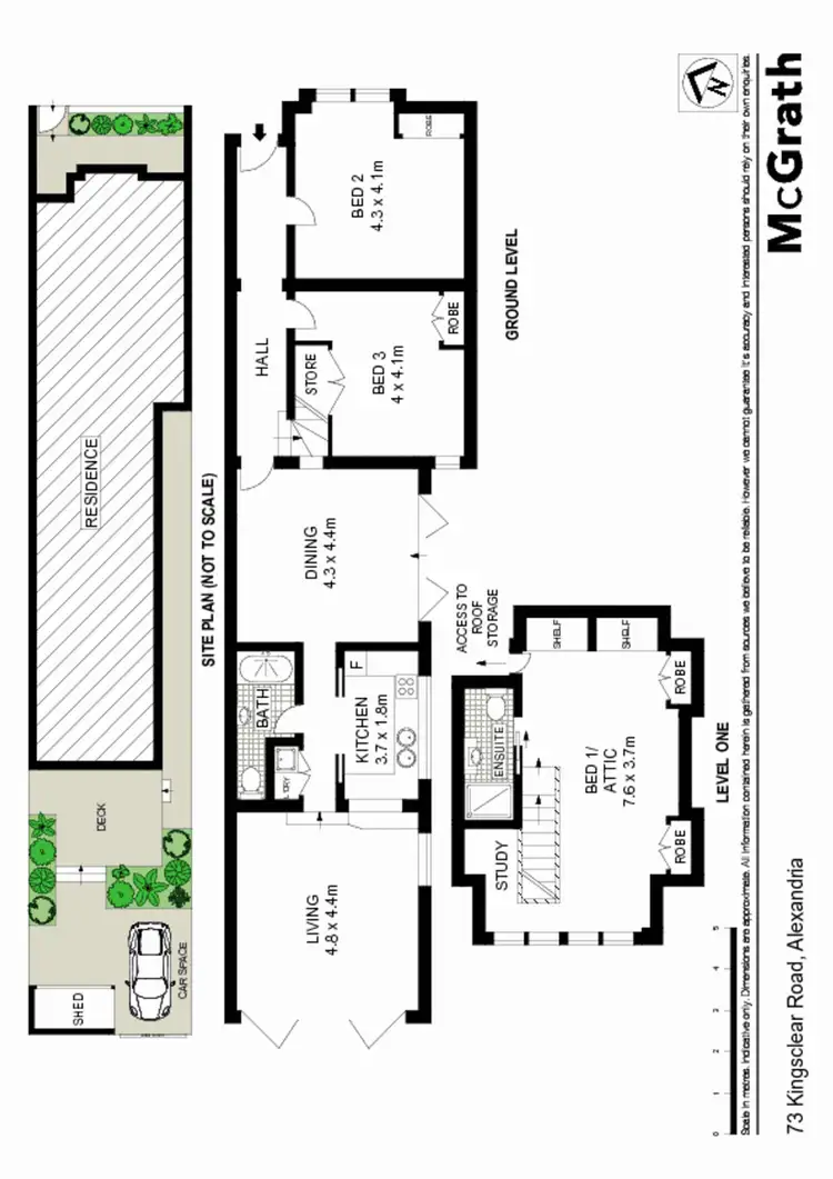 Floorplan of Homely house listing, 73 Kingsclear Road, Alexandria NSW 2015