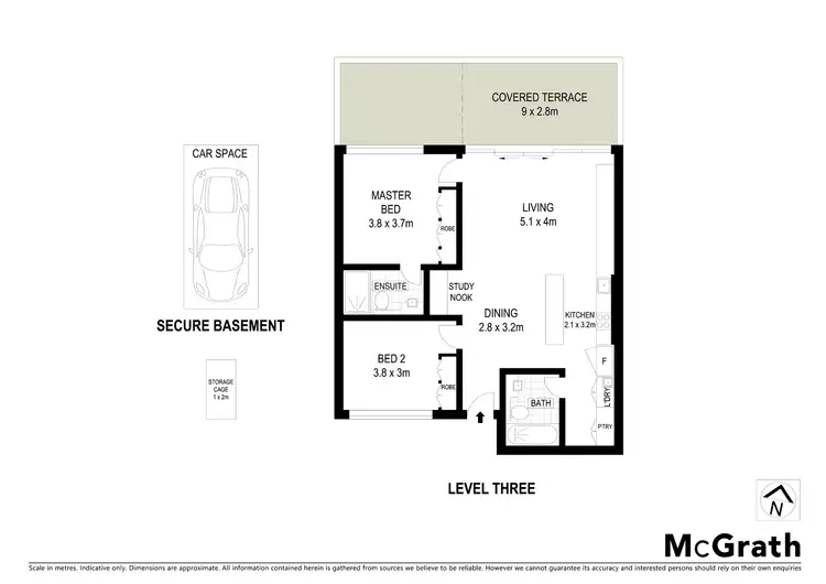 Floorplan of Homely apartment listing, 13/73 Parraween Street, Cremorne NSW 2090