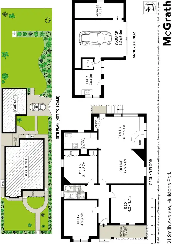 Floorplan of Homely house listing, 21 Smith Avenue, Hurlstone Park NSW 2193