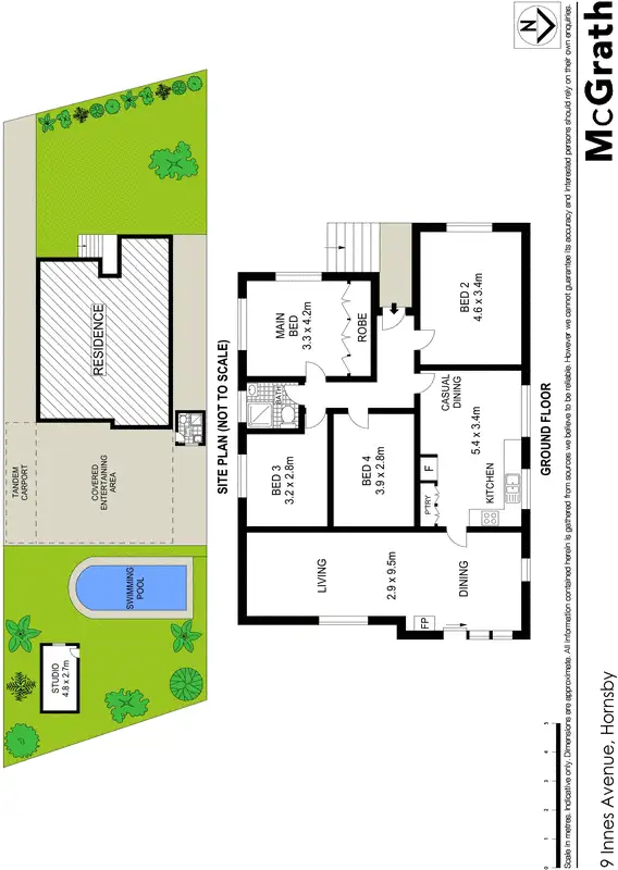 Floorplan of Homely house listing, 9 Innes Avenue, Hornsby NSW 2077