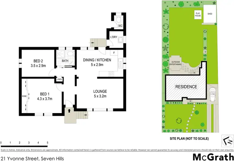 Floorplan of Homely house listing, 21 Yvonne Street, Seven Hills NSW 2147