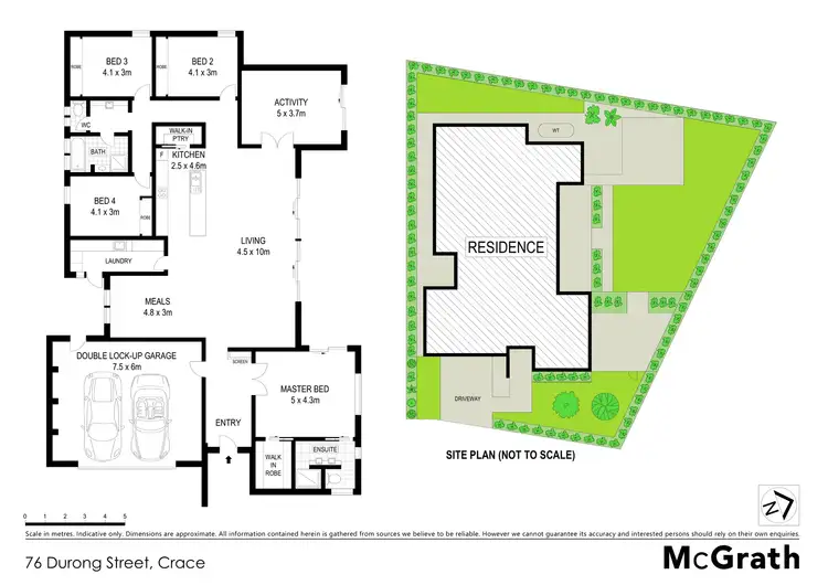 Floorplan of Homely house listing, 76 Durong Street, Crace ACT 2911