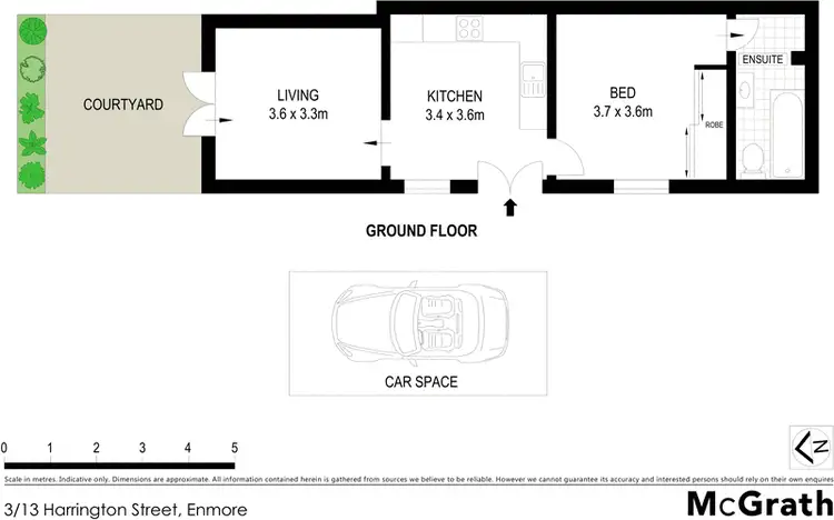 Floorplan of Homely apartment listing, 3/13 Harrington Street, Enmore NSW 2042