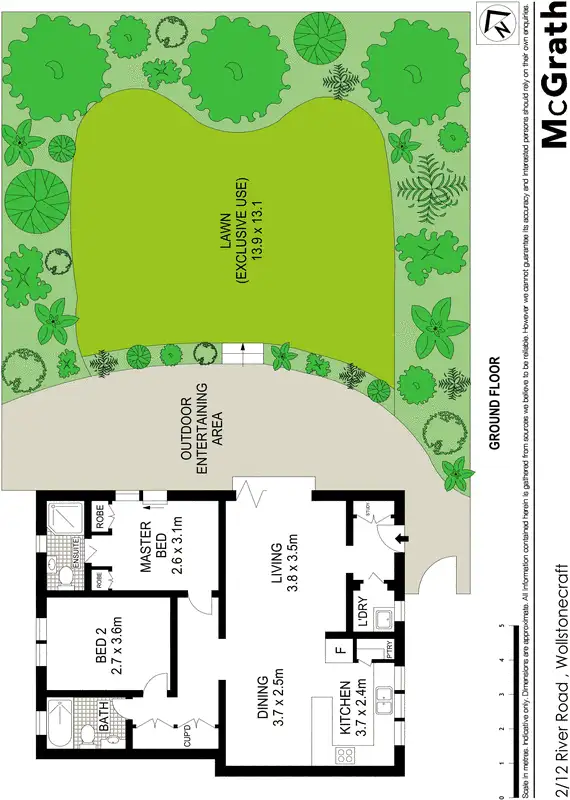Floorplan of Homely house listing, 2/12 River Road, Wollstonecraft NSW 2065