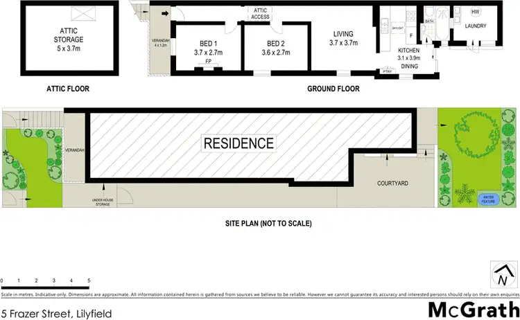 Floorplan of Homely house listing, 5 Frazer Street, Lilyfield NSW 2040