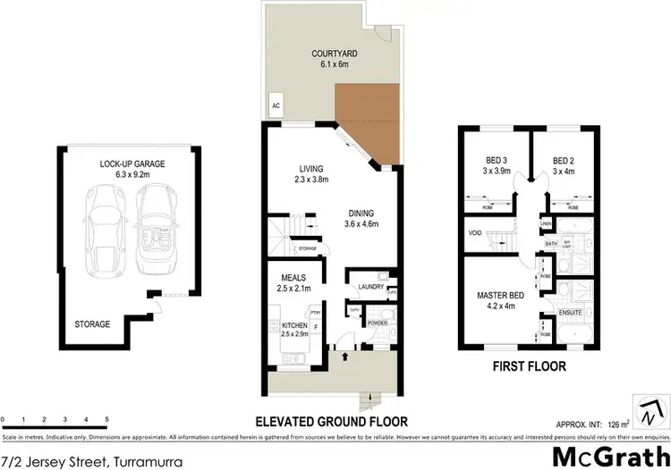 Floorplan of Homely townhouse listing, 7/2 Jersey Street, Turramurra NSW 2074