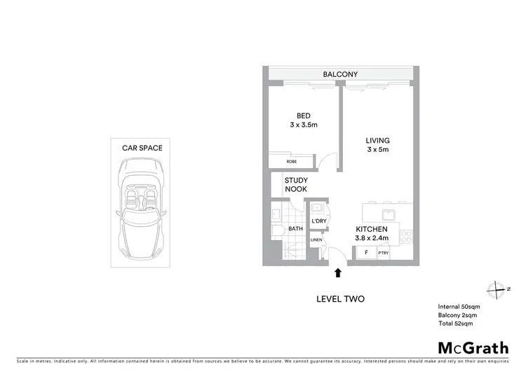 Floorplan of Homely apartment listing, 20209/37 Longland Street, Newstead QLD 4006