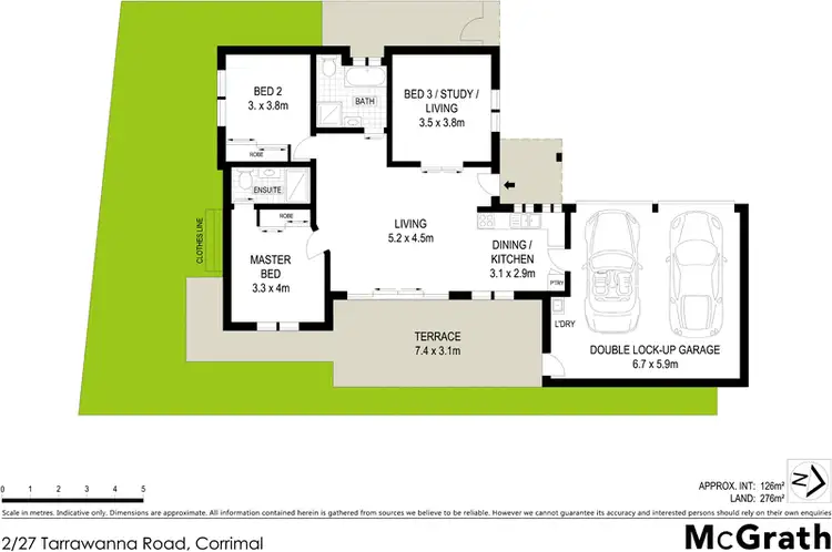 Floorplan of Homely villa listing, 2/27 Tarrawanna Road, Corrimal NSW 2518