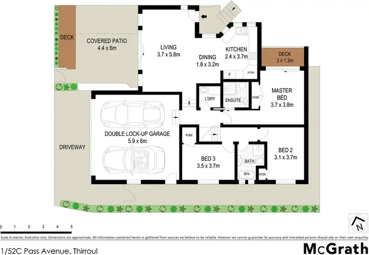 Floorplan of Homely house listing, 1/52C Pass Avenue, Thirroul NSW 2515