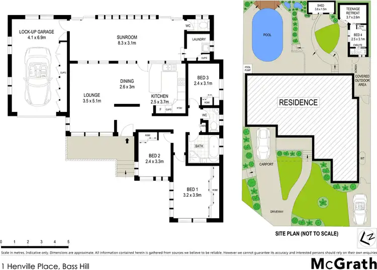 Floorplan of Homely house listing, 1 Henville Place, Bass Hill NSW 2197