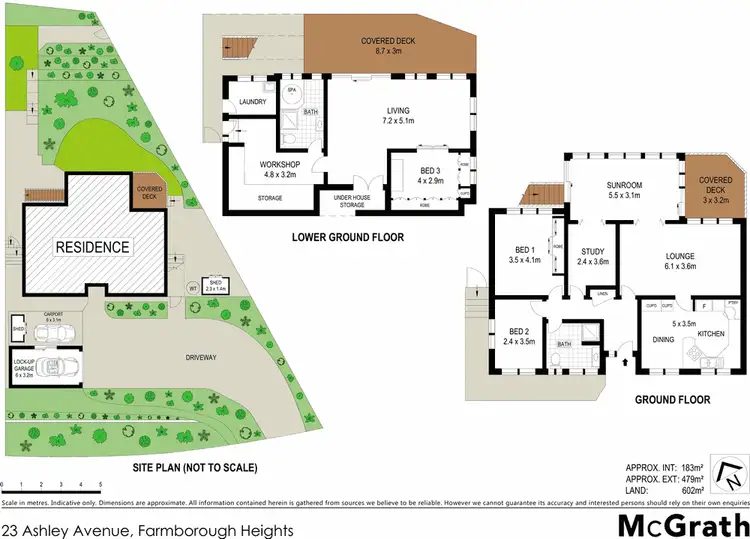 Floorplan of Homely house listing, 23 Ashley Avenue, Farmborough Heights NSW 2526