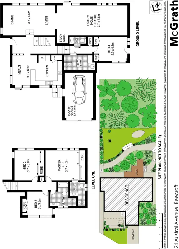Floorplan of Homely house listing, 24 Austral Avenue, Beecroft NSW 2119