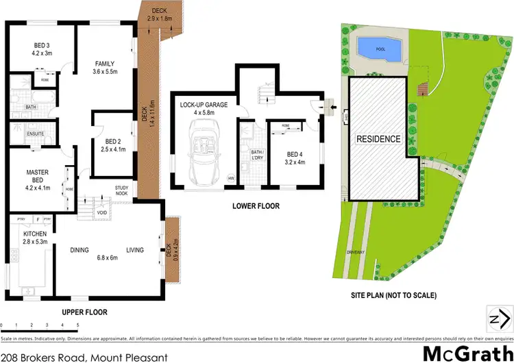 Floorplan of Homely house listing, 208 Brokers Road, Mount Pleasant NSW 2519
