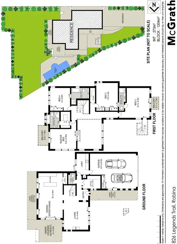 Floorplan of Homely house listing, 826 Legend Trail, Robina QLD 4226