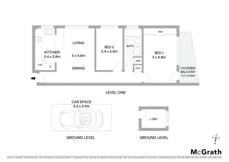 Floorplan of Homely apartment listing, 6/3 Bonds Road, Riverwood NSW 2210
