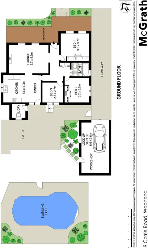 Floorplan of Homely house listing, 9 Corrie Road, Woonona NSW 2517