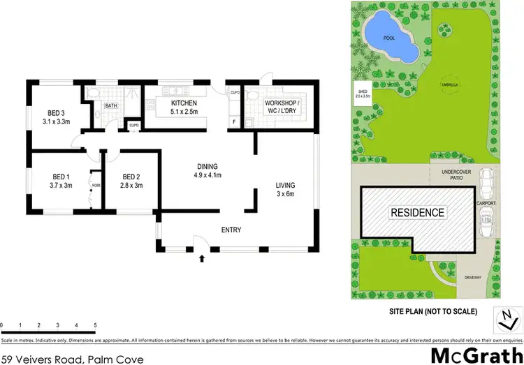 Floorplan of Homely house listing, 59 Veivers Road, Palm Cove QLD 4879