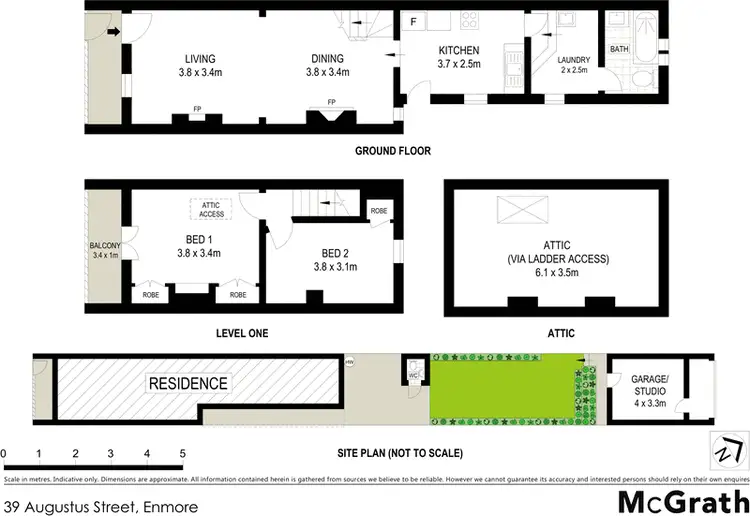 Floorplan of Homely house listing, 39 Augustus Street, Enmore NSW 2042