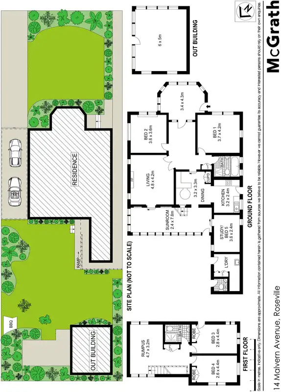 Floorplan of Homely house listing, 14 Malvern Avenue, Roseville NSW 2069