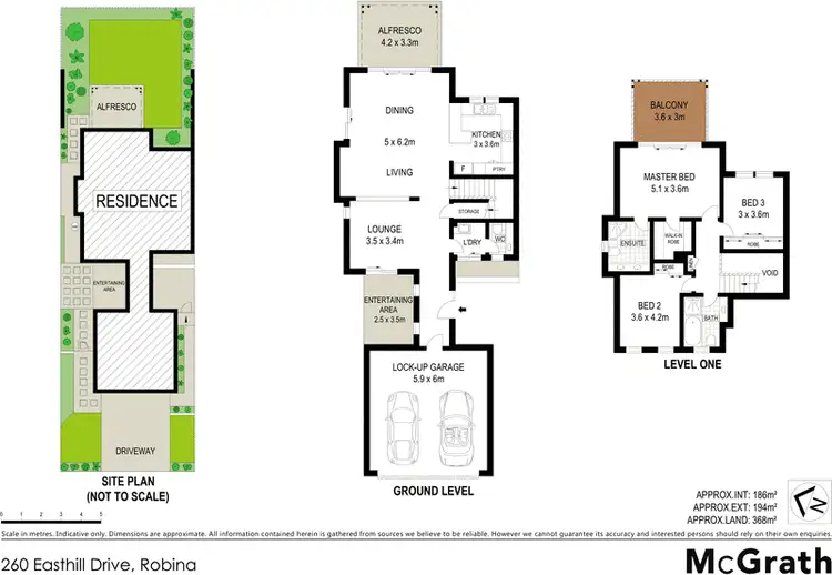 Floorplan of Homely townhouse listing, 260 Easthill Drive, Robina QLD 4226