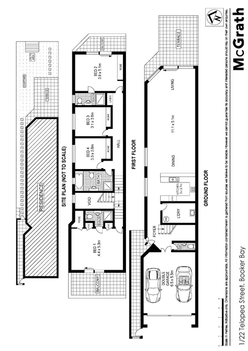 Floorplan of Homely house listing, 1/22 Telopea Street, Booker Bay NSW 2257