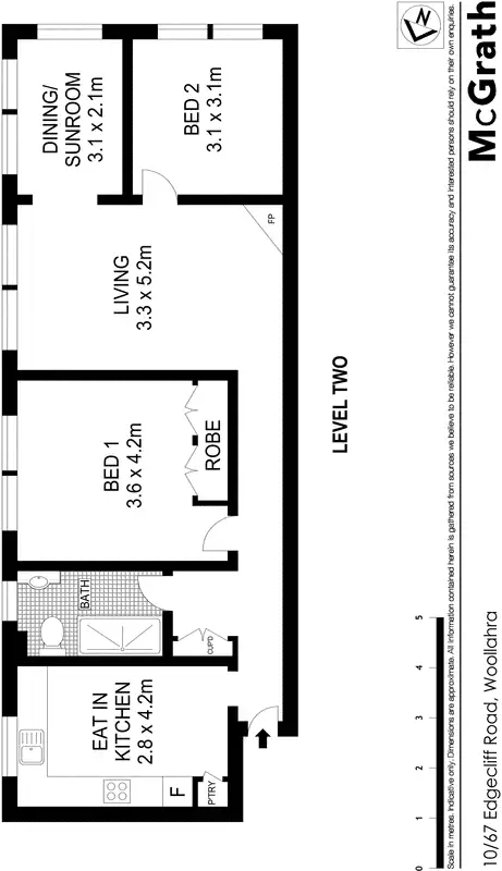 Floorplan of Homely apartment listing, 10/67 Edgecliff Road, Woollahra NSW 2025