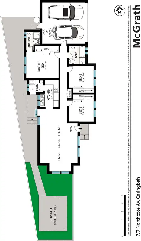 Floorplan of Homely villa listing, 7/7 Northcote Avenue, Caringbah NSW 2229