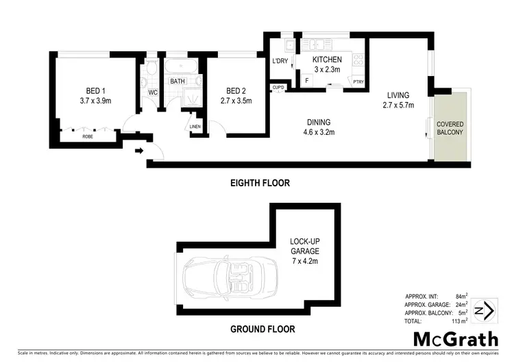 Floorplan of Homely apartment listing, 30/3 Bariston Avenue, Cremorne NSW 2090