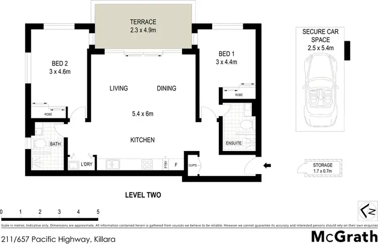 Floorplan of Homely apartment listing, 211/657 Pacific Highway, Killara NSW 2071