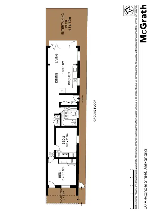 Floorplan of Homely house listing, 50 Alexander Street, Alexandria NSW 2015