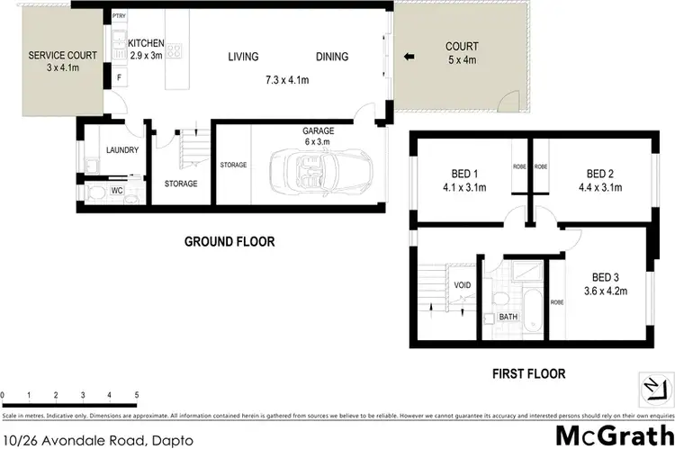 Floorplan of Homely townhouse listing, 10/26 Avondale Road, Dapto NSW 2530