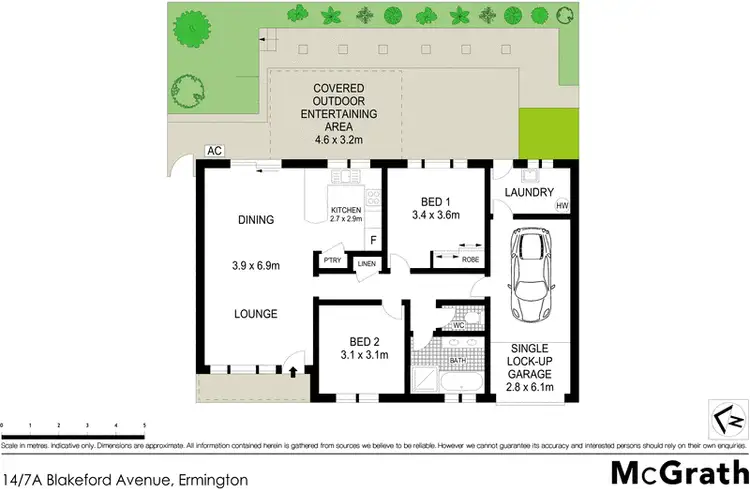 Floorplan of Homely villa listing, 14/7A Blakeford Avenue, Ermington NSW 2115