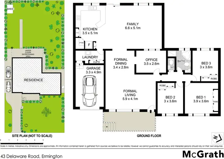 Floorplan of Homely house listing, 43 Delaware Road, Ermington NSW 2115