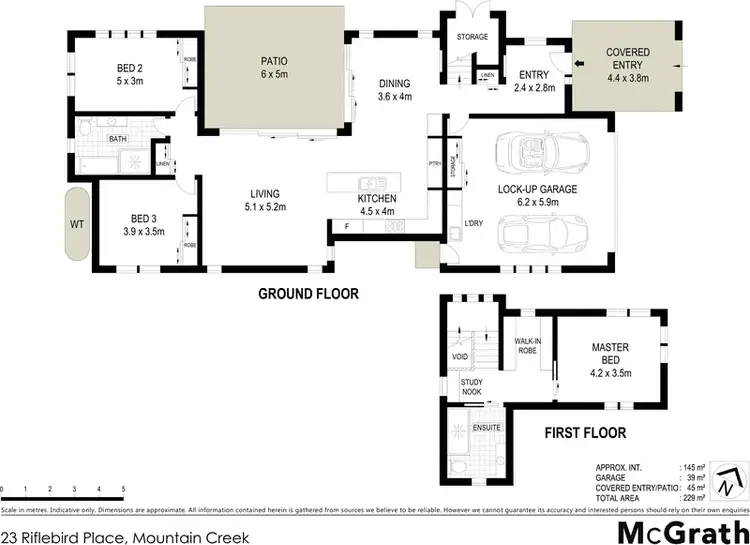 Floorplan of Homely house listing, 23 Riflebird Place, Mountain Creek QLD 4557
