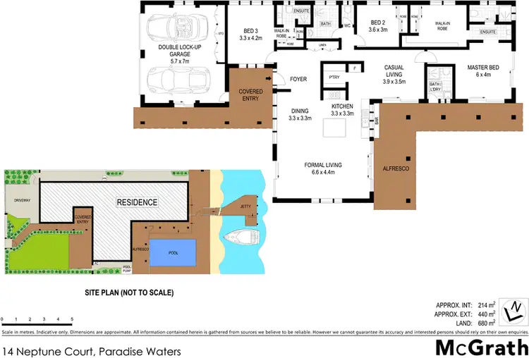Floorplan of Homely house listing, 14 Neptune Court, Paradise Waters QLD 4217