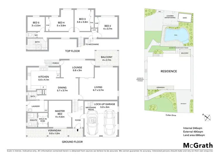 Floorplan of Homely house listing, 34 Cullen Drive, Kiama Downs NSW 2533