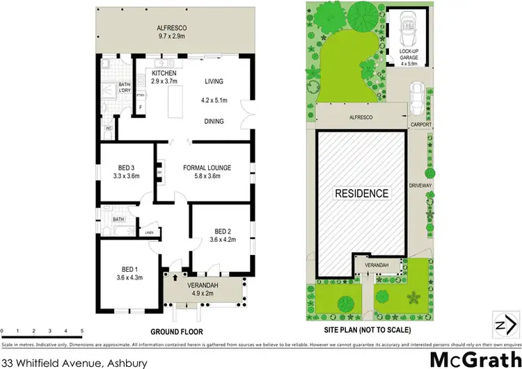 Floorplan of Homely house listing, 33 Whitfield Avenue, Ashbury NSW 2193