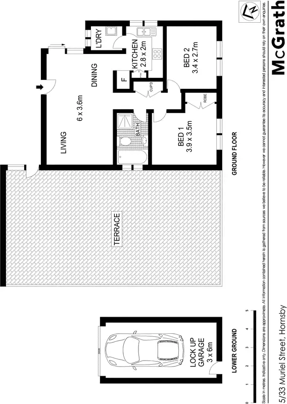 Floorplan of Homely apartment listing, 5/33 Muriel Street, Hornsby NSW 2077