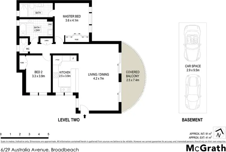 Floorplan of Homely apartment listing, 6/29 Australia Avenue, Broadbeach QLD 4218